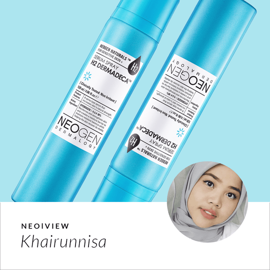 NEO I VIEW  H2 Dermadeca Serum Spray  Review by Khairunnisa - NEOGEN GLOBAL