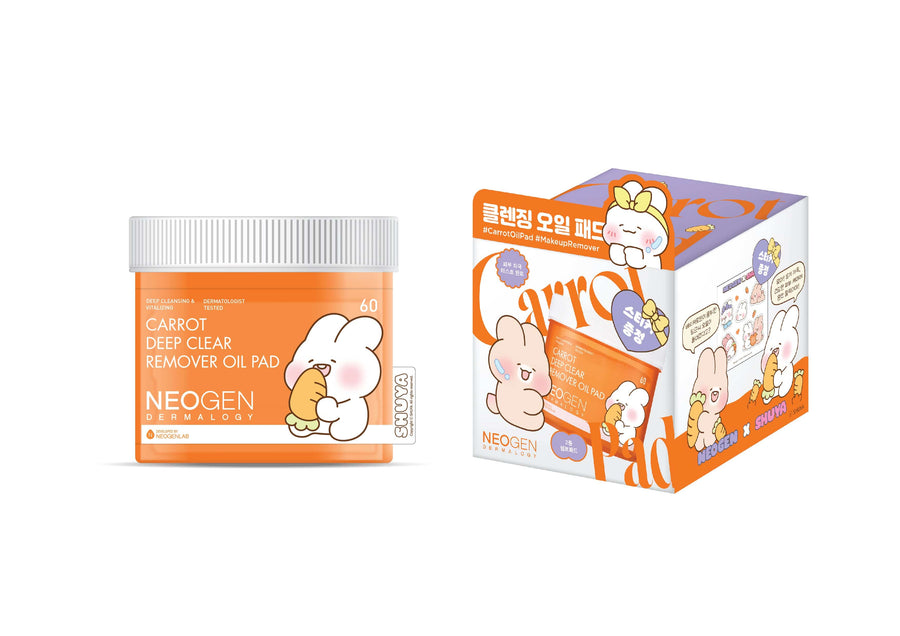 NEOGEN [SHUYA X NEOGEN] NEOGEN DERMALOGY Carrot Deep Clear Oil Pad 150ml (60 Pads) (Copy)