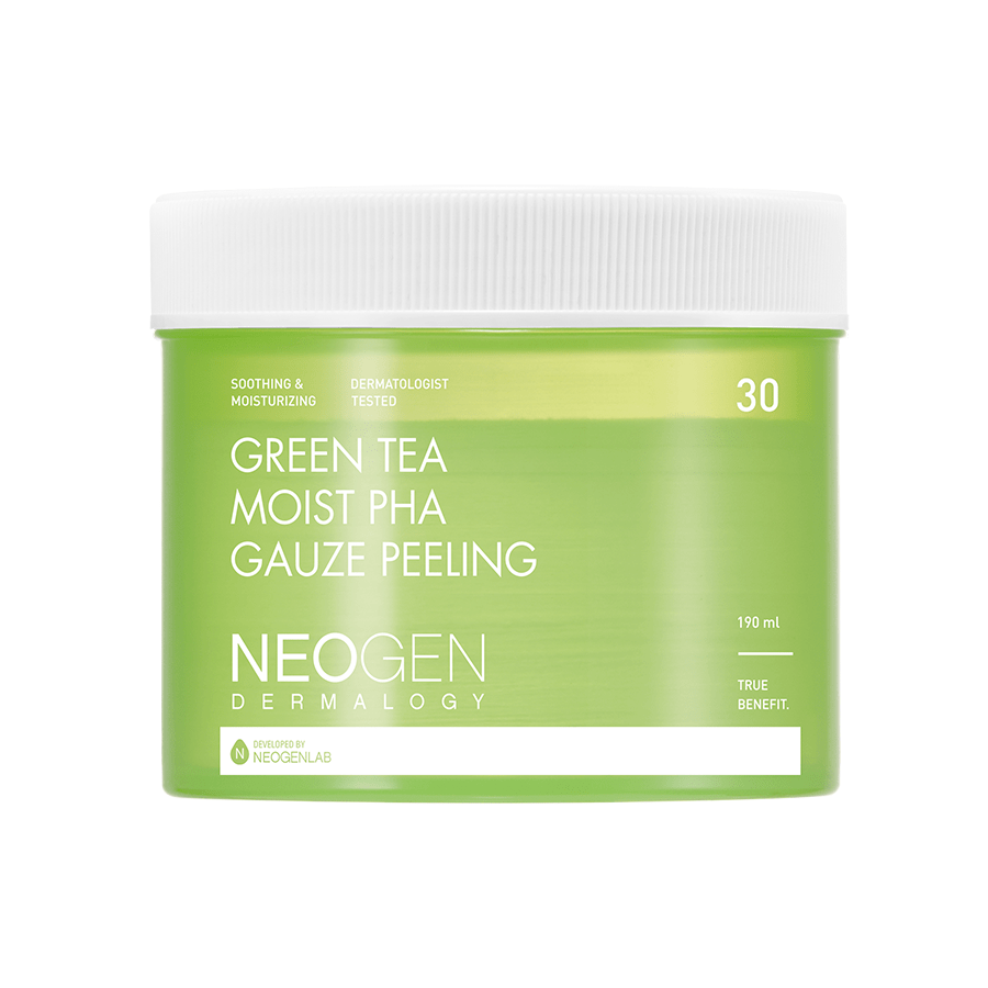 NEOGEN [1BOX / 24ea] NEOGEN DERMALOGY Green Tea Moist Pha Gauze Peeling 190ml (30 Pads)
