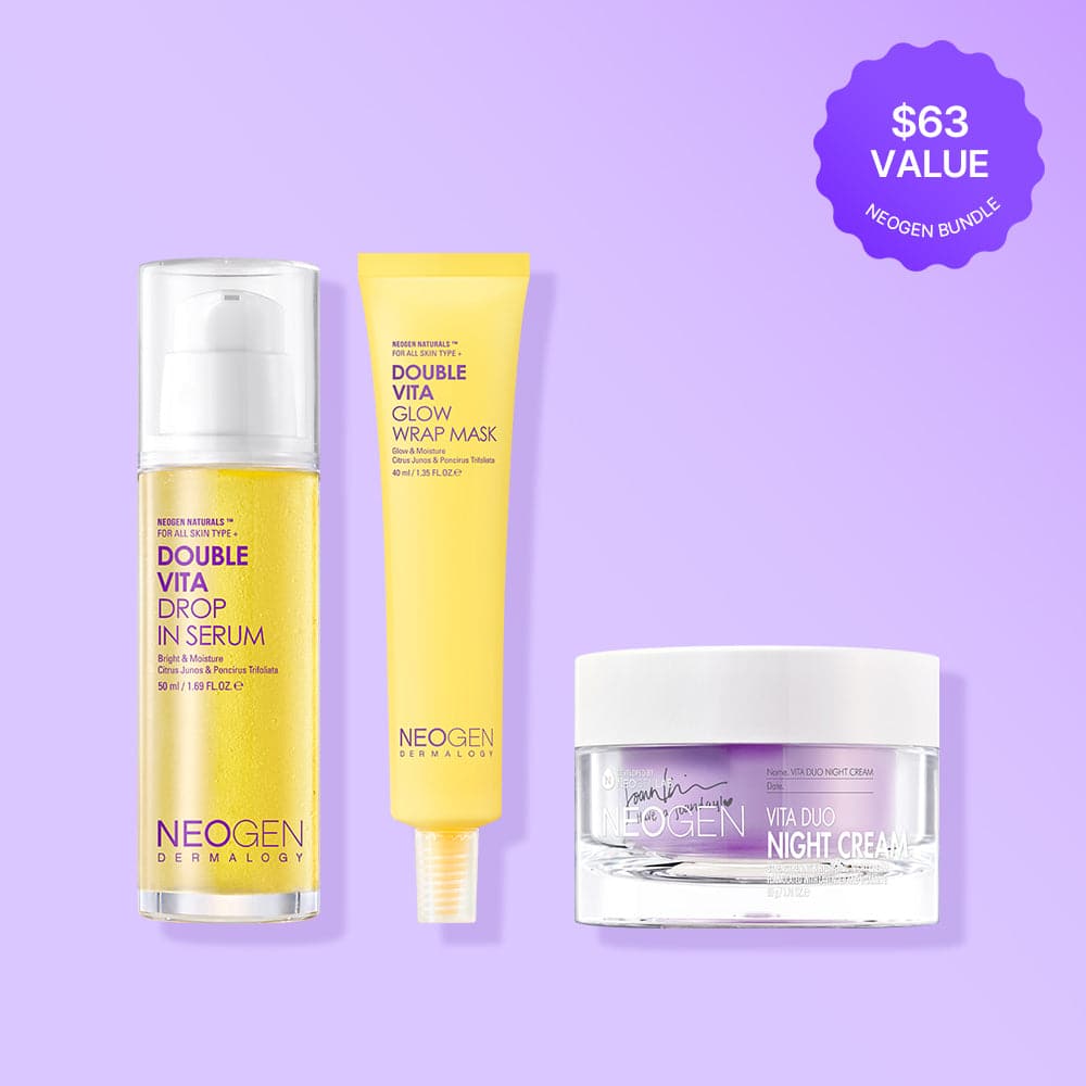 パック・フェイスマスク NEOGEN DOUBLE VITA DROP IN SERUM & MASK Neogen] Double Vita Drop Serum + Wrap Mask Special Set Korea